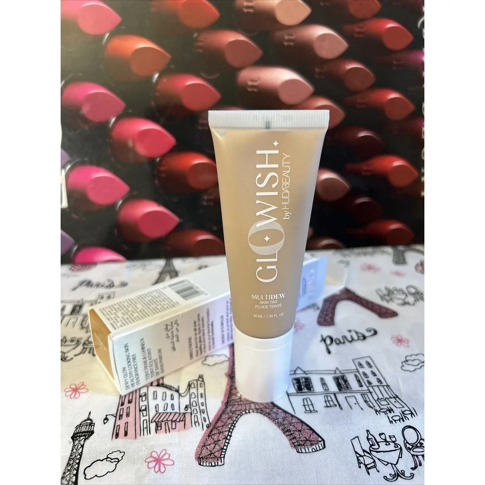 GloWish By Huda Beauty Multi Dew Skin Tint - 1.35oz Full Size Read Medium Tan 06